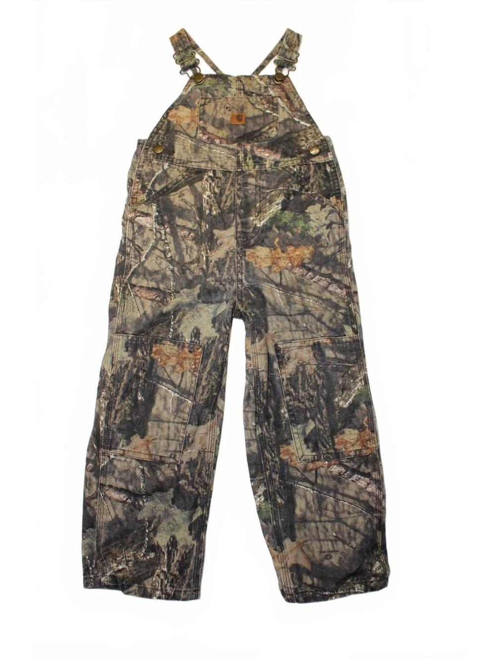 Carhartt Kids Camo Bib Overalls Youth Hunting Workwear